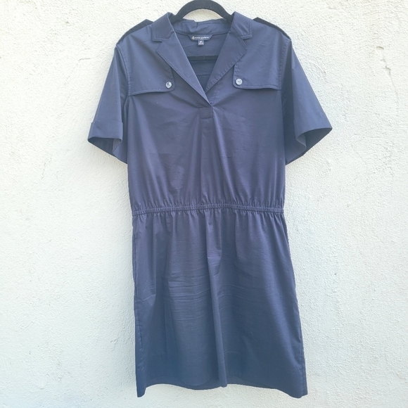 Brooks Brothers navy blue utility dress size 14P - Picture 1 of 8